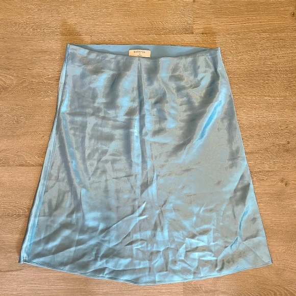 Aritzia Skirts Aritzia Babaton Slip Mini Skirt In Aqua Blue